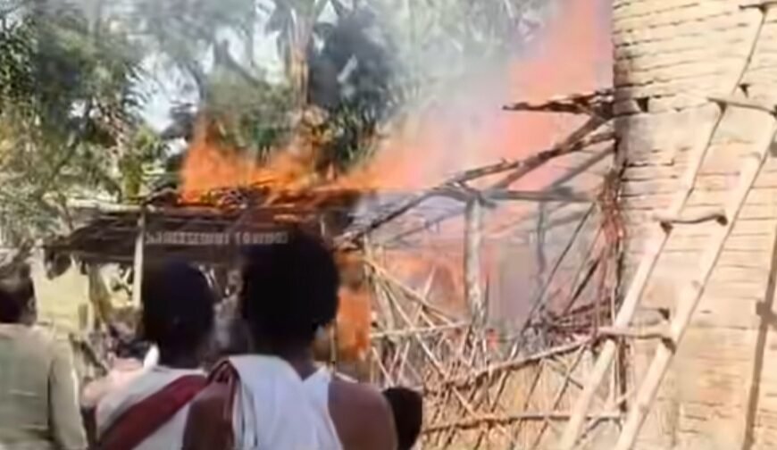 आग का तांडव, सोते हुए&hellip;