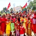 101 कलशों के साथ गूंजा विभूतिपुर, भव्य शोभायात्रा से अष्टयाम महायज्ञ का आगाज़