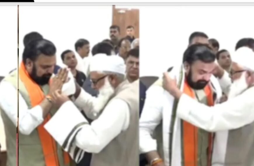 सम्राट चौधरी का जनता दरबार में बेमिसाल स्वागत, टोपी पहनाने की कोशिश पर विनम्र मना किया, वीडियो वायरल