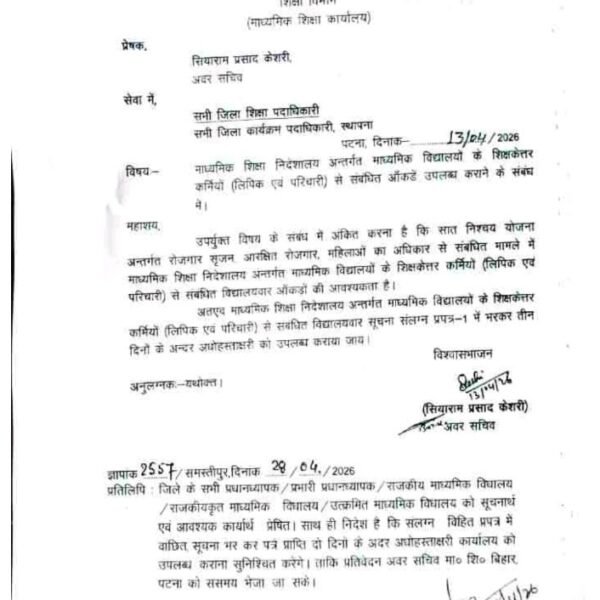48 घंटे का अल्टीमेटम: समस्तीपुर में स्कूलों से&hellip;