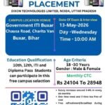 बक्सर के युवाओं के लिए बड़ी खुशखबरी: ITI कैंपस में लगेगा जॉब मेला, 28 हजार तक मिलेगी सैलरी