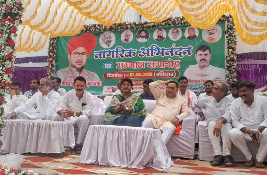डुमरांव में शक्ति प्रदर्शन: मंत्री भगवान सिंह कुशवाहा का भव्य स्वागत, लालू परिवार पर जमकर बरसे