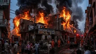 शाहदरा की बिहारी कॉलोनी में भीषण आग: इलाके में मची अफरा-तफरी, दमकल की छह गाड़ियां मौके पर तैनात